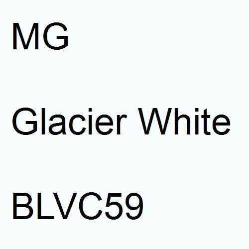 MG, Glacier White, BLVC59.